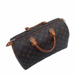 Vintage Authentic Louis Vuitton Monogram Speedy 35